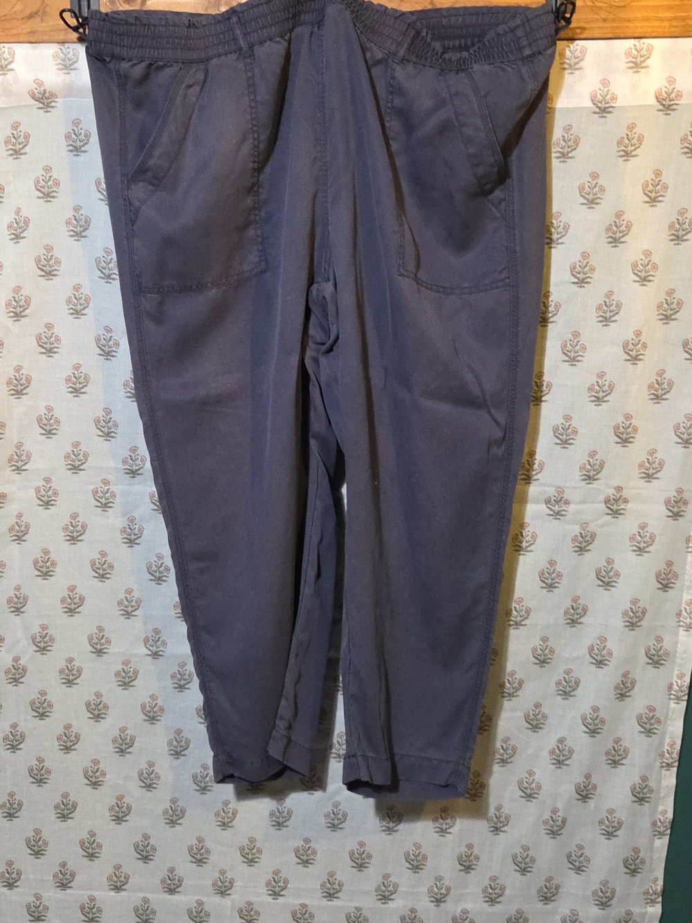 Lane Bryant Womens Navy Elastic Waist Casual Pants Size 22